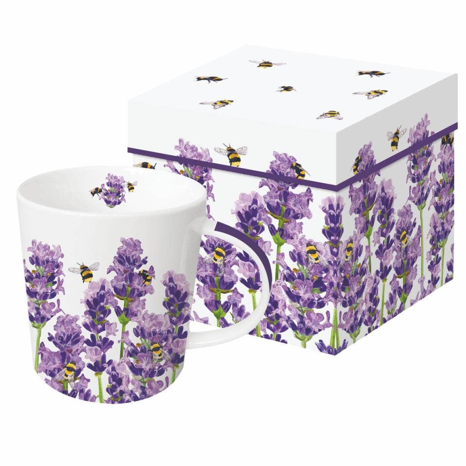 MUG IN GIFT BOX- BEES & LAVENDER