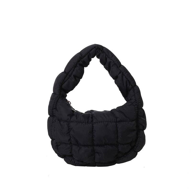 Cloud Bag Mini Handbag Purse: Black