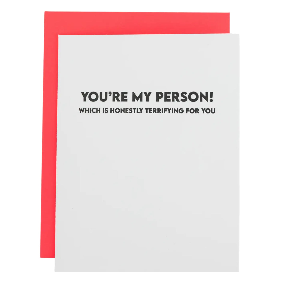 You're My Person! Letterpress Card