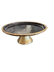 Cake Plate - black and gold