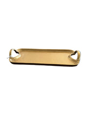 Gold serving tray with handles - large