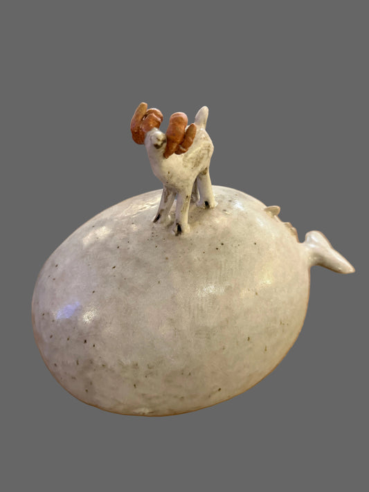King of the Whale Sculpture