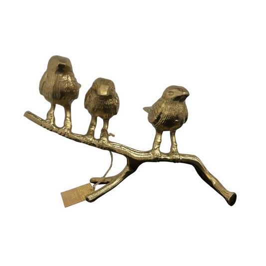 Brass Birds on a Branch