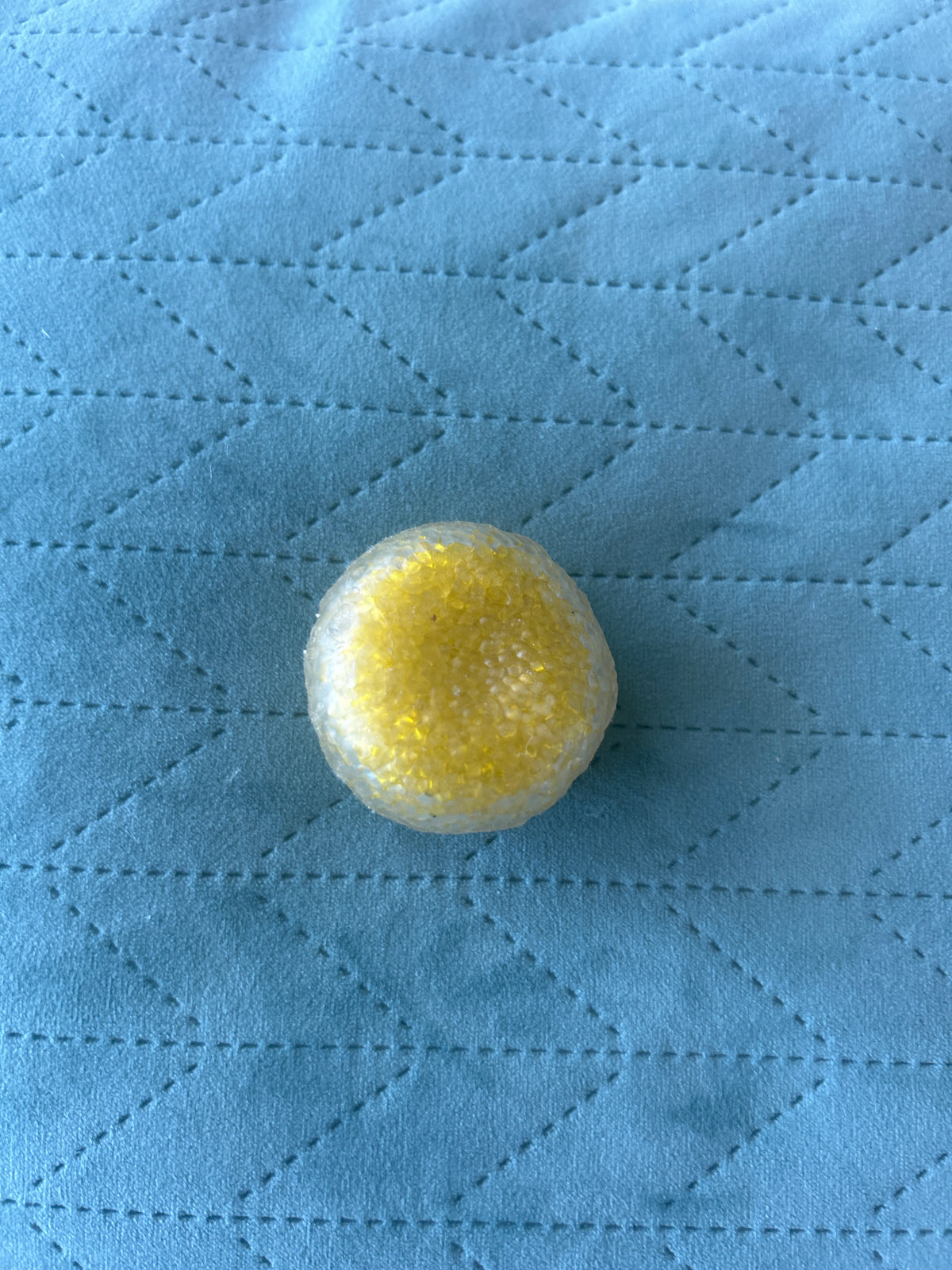Beaded Small Sphere Squishy - yellow