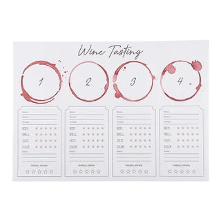 Wine Tasting Placemat - 24 Ct