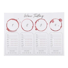 Wine Tasting Placemat - 24 Ct