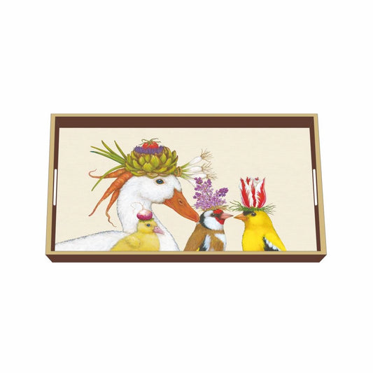 Garden Romance Wood Tray