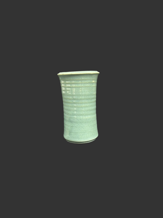 Turquoise flower vase