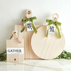 Paulownia Wood Board - Rectangle - Merry