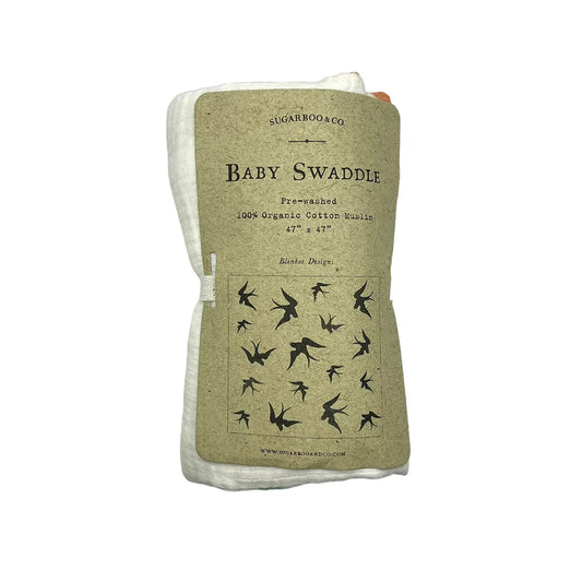 Colorful Birds Swaddle Blanket - 100% Organic Cotton