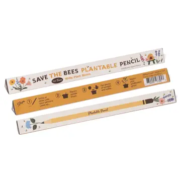 Plantable Seed Pencil - Save the Bees: Eco Friendly Gift