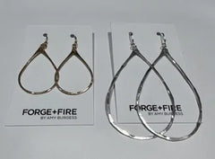 Shelli Earrings - 14k gold - large 3" loop