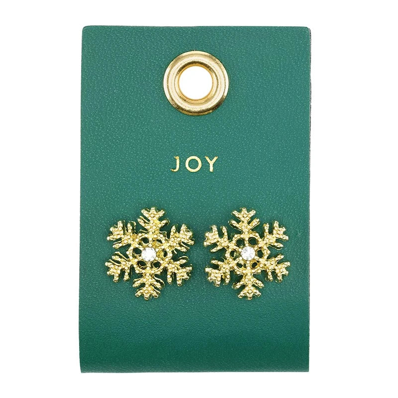 Holiday Stud Love Earrings - Joy