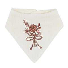 Bandana Bib Set - Flower + Pink - Set of 2