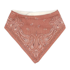 Bandana Bib Set - Brown + Green - Set of 2