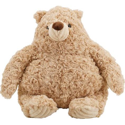 Plush Teddy Bear, Cream and Tan