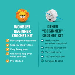 Bacon the Pig - The Woobles Beginner Crochet Kit