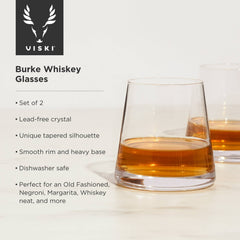 Raye™ Burke Crystal Whiskey Glasses - Set of 2