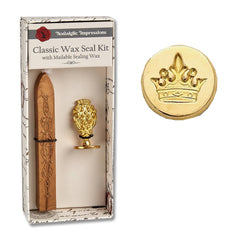 Florentine Brass Stamp Wax Seal Kits: Compass