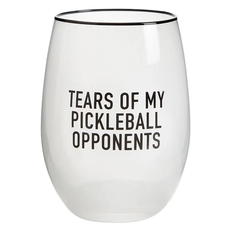 Stemless Wine Glass - Tears of My Pickleball Opponents