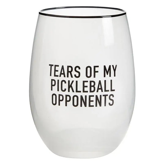 Stemless Wine Glass - Tears of My Pickleball Opponents