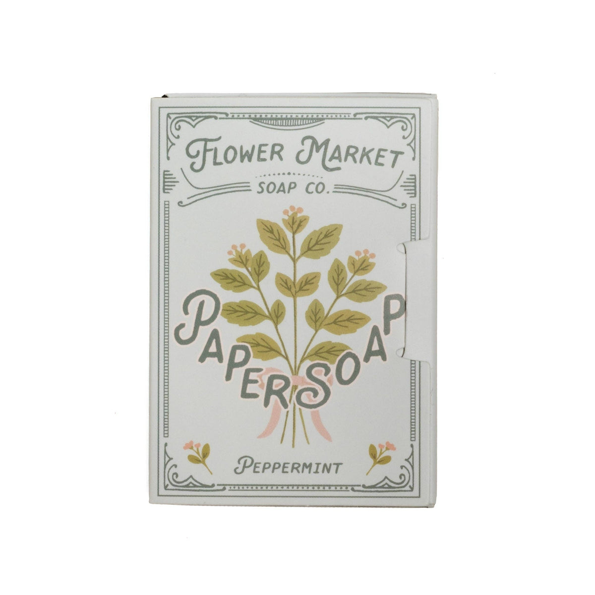 Paper Soap – Peppermint Scent, Travel Size, 50 Sheets