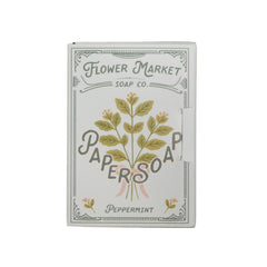 Paper Soap – Peppermint Scent, Travel Size, 50 Sheets