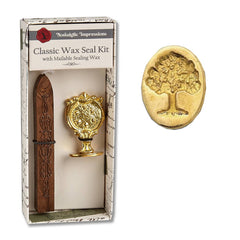 Florentine Brass Stamp Wax Seal Kits: Oak Tree