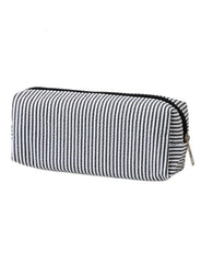 Striped Makeup Pencil Pouch: Pink