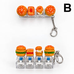 Mini Fast Food Fidget Keyring Bag Charm | 40KC206: A