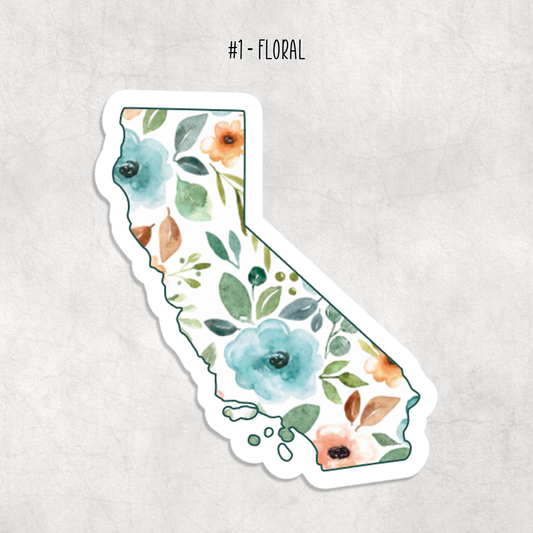 California Stickers: Floral