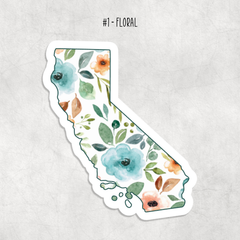 California Stickers: Floral