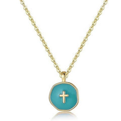 18K Stainless Steel Heart Stamp Necklace