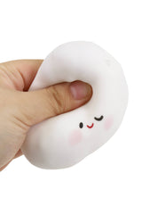 Cute Cloud Crunchy Bead Slime Filled TPR Squishy Toy