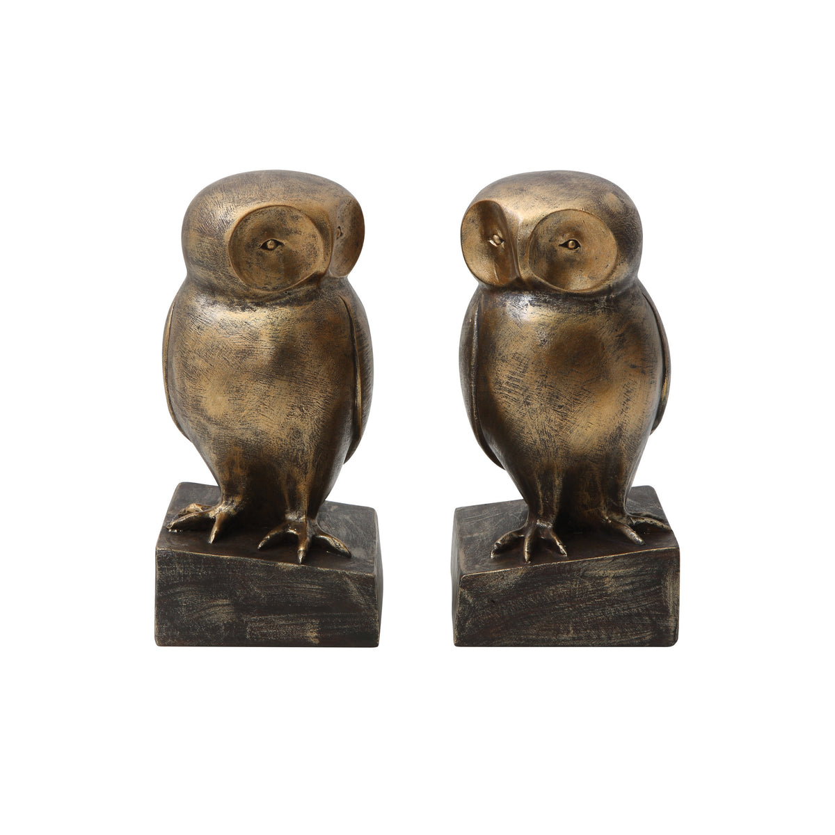 Cast Iron Owl Shaped Bookends