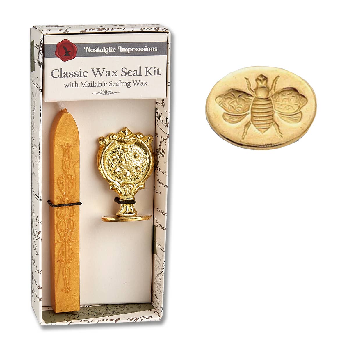 Florentine Brass Stamp Wax Seal Kits: Bee