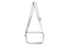 See Thru Cross Body Handbag: Navy