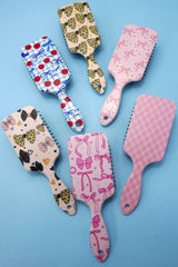 Large Paddle Hair Brush - Cow + Brown