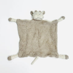 Organic SHERPA Lovey Baby Security Blankets (13 STYLES): OS / Pig (Stone)