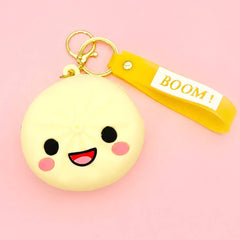 Dumpling Coin Purse Keychain |  BLUE