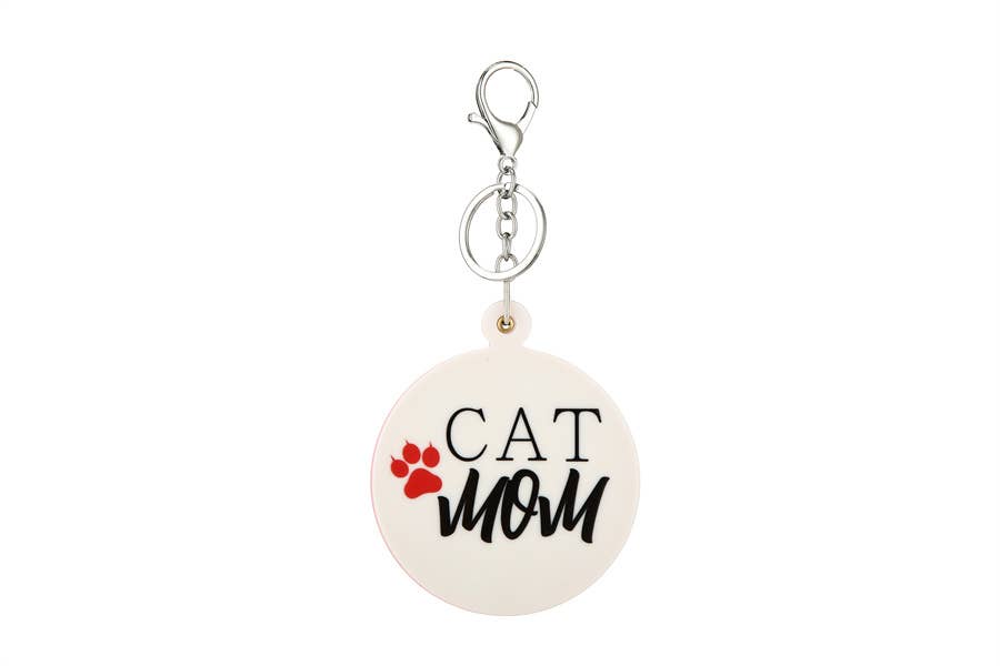 Cat Mom Keychain Mirror