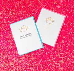 Birthday Queen Letterpress Greeting Card