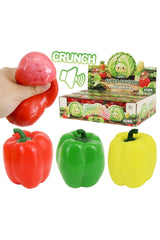 Bell Pepper Crunchy Bead Slime Filled TPR Squishy Toy