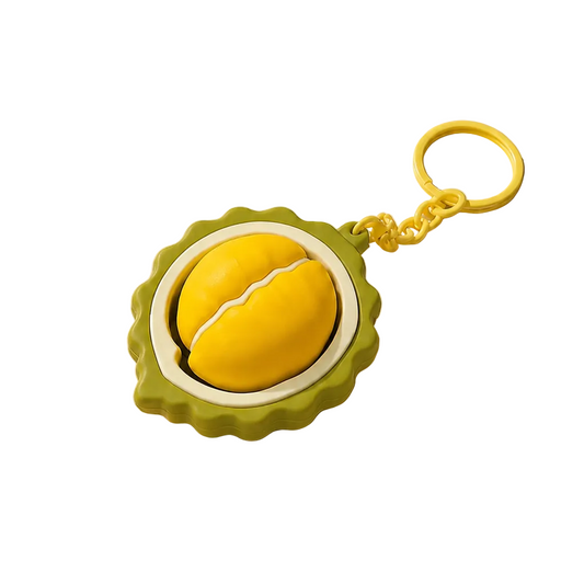 3D Fruit Tart Fidget Keychains | 40KC184: Durian