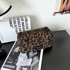 Leopard Print Cosmetic Bag: Leopard