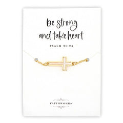Mother of Pearl Cross Jewelry - Gold Plated