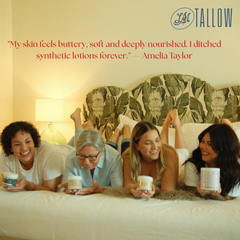 Vanilla Whipped Tallow Moisturizer | Premium Beef Tallow Skincare | Lady May Tallow: 2oz