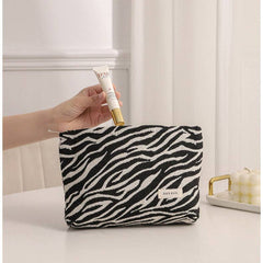Leopard Jacquard Simple Cosmetic Bag