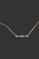 18K Stainless Steel Mama Necklace