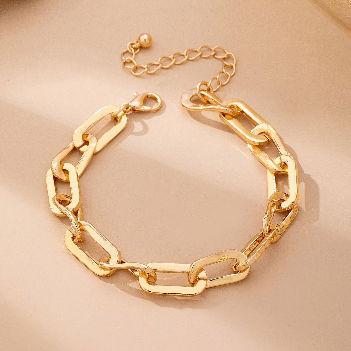 Bold Chunky Gold Link Bracelet | Gold
